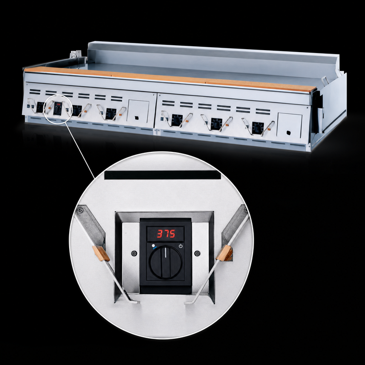 Product image #4 for Garland Master CG-60R 60-Inch Countertop Gas Rear Drain Production Griddle