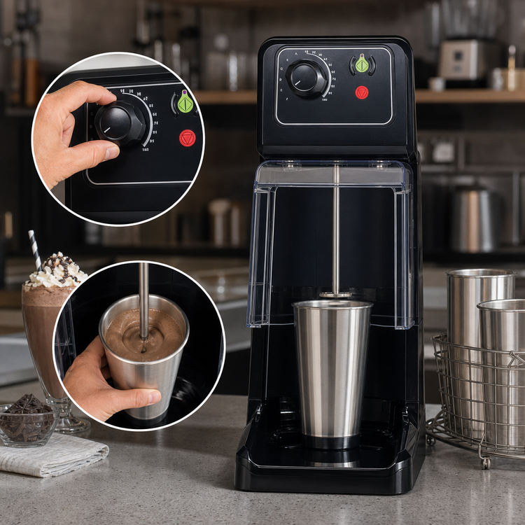 Product image #4 for Hamilton Beach Commercial MixStation™ HMD1000-CE Single-Spindle Drink Mixer, 3/4 HP, 220-240V