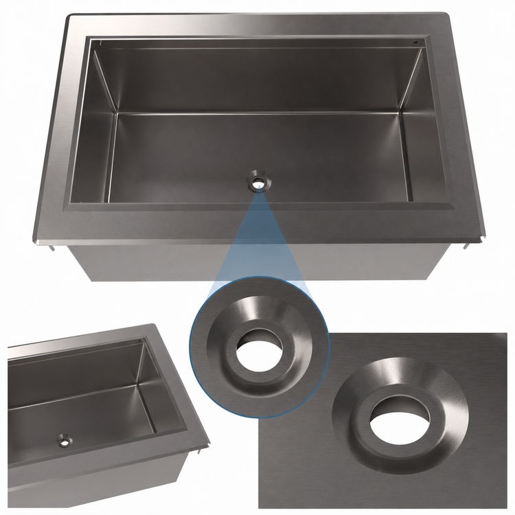 Product image #4 for BK Resources Drop-In Ice Bin Drink Cooler, 25 x 41.5 x 12 Inches, 147.6 lb Capacity