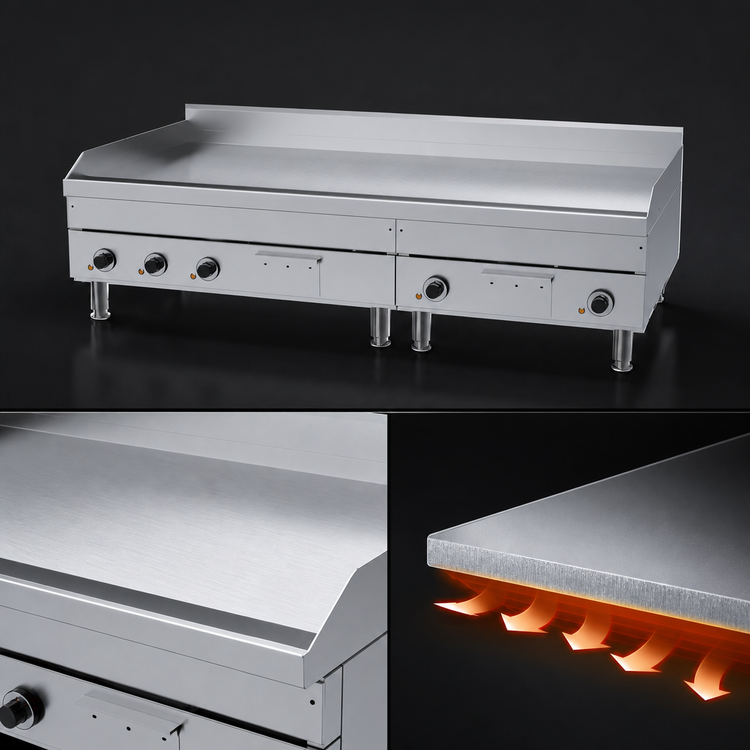 Product image #4 for Garland E24 Series 60-Inch Heavy-Duty Electric Countertop Griddle with Thermostatic Controls