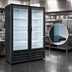 Thumbnail image #4 for Kool-It Two-Section Glass Door Freezer Merchandiser, Black, 18