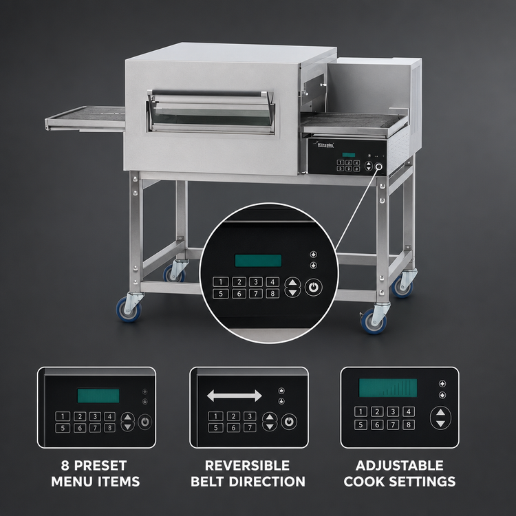 Product image #4 for Lincoln Impinger II 1100 Series Single Stack Gas Conveyor Pizza Oven Package