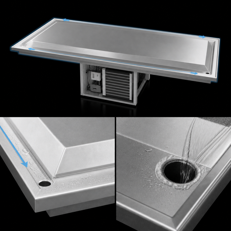 Product image #4 for Delfield 59-Inch Drop-In Self-Contained Frost Top with Stainless Steel Raised Top