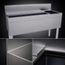 Thumbnail image #4 for Glastender CBA-48R 48-Inch Stainless Steel Underbar Ice Bin/Cocktail Unit with Right Bottle Well