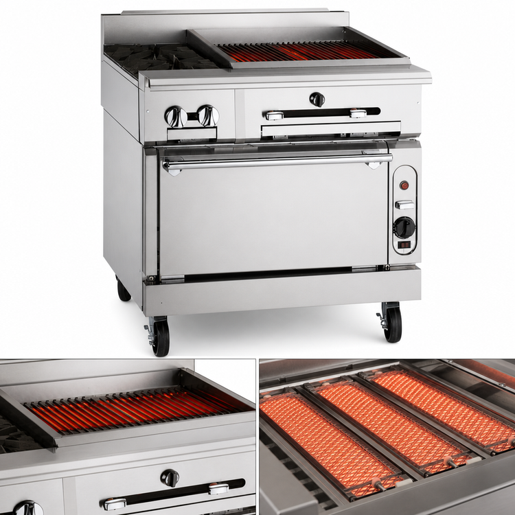 Product image #4 for Vulcan VTC36B 36-Inch Heavy Duty Gas Infrared Charbroiler with Cabinet Base