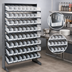 Thumbnail image #4 for Quantum Sloped Single-Sided Pick Rack with 8 Shelves and 64 Clear Bins