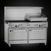 Thumbnail image #4 for Southbend Ultimate 60-Inch Gas Restaurant Range with 4 Pyromax Burners, Raised Griddle/Broiler, Standard Oven and Convection Oven
