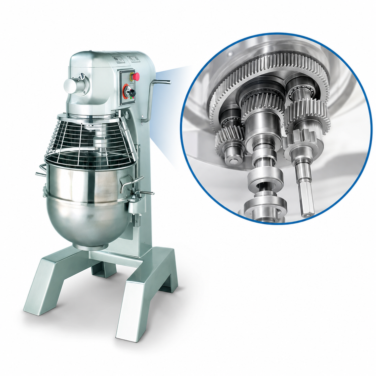 Product image #4 for BakeryXpress 40 Qt Gear-Driven Countertop Planetary Mixer