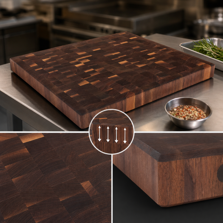 Product image #4 for Boos Block American Black Walnut End Grain Island Countertop, 48 x 38 x 3 Inches