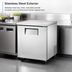 Thumbnail image #4 for True 27-Inch Undercounter Freezer with Solid Door, Stainless Steel Exterior, Rear-Mounted Self-Contained Refrigeration
