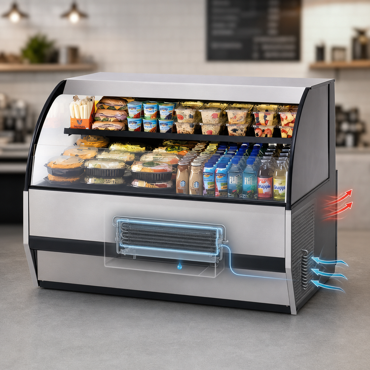 Product image #4 for Federal Industries Slim-Line UCRSL3633C Undercounter Curved-End Refrigerated Self-Serve Merchandiser