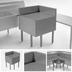 Thumbnail image #4 for Advance Tabco Left Side Corner Splash for SLD-2 Drainboards