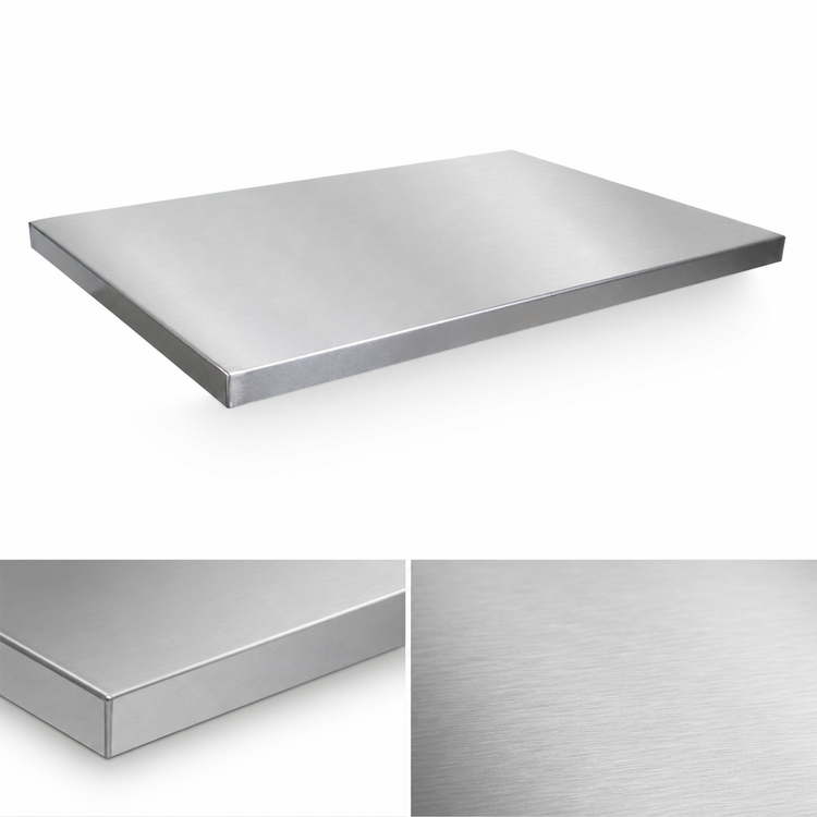 Product image #4 for John Boos 72-Inch x 36-Inch 16-Gauge Stainless Steel Flat Countertop, No Backsplash