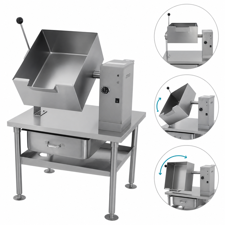 Product image #4 for AccuTemp Edge Series™ 13 Gallon Electric Tilting Skillet