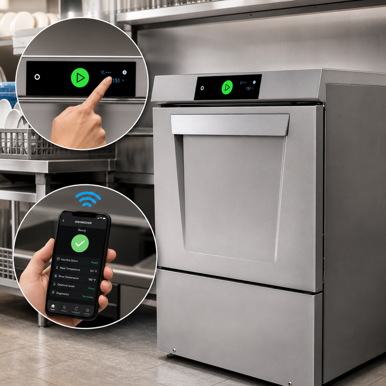Product image #4 for Hobart LXNH-1 High Temperature Undercounter Commercial Dishwasher with 17 Inch Door Opening
