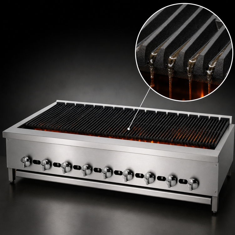 Product image #4 for Supreme JB-54 54" Gas Countertop Radiant Charbroiler