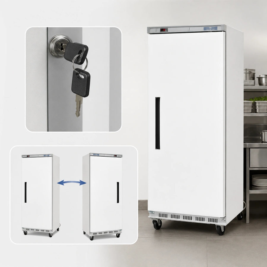 Lockable Field-Reversible Door
