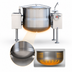 Thumbnail image #4 for Crown DLT-100TC Direct Steam Tilting Kettle, 100 Gallon, 2/3 Jacket