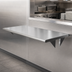 Thumbnail image #4 for BK Resources Wall-Mounted Stainless Steel Pass Through Shelf, 48 Inch x 24 Inch