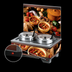 Thumbnail image #4 for Vollrath Cayenne Full-Size Rethermalizing Soup Merchandiser Base with Flush-Mount Menu Board, Country Kitchen Graphics, and 7 Qt Accessory Pack