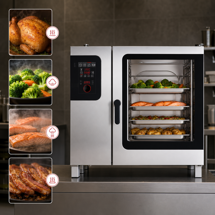 Product image #4 for Convotherm C4 ED 10.20GB-N Maxx Pro Gas Combi Oven/Steamer with Boiler, EasyDial Controls, 10-Pan Full Size