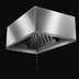 Thumbnail image #4 for SpecAir 42 Inch Square Condensate Hood with Exhaust Duct, 304 Stainless Steel, Ceiling Mount