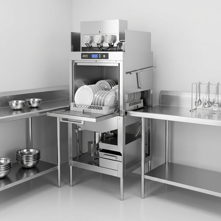 Product image #3 for American Dish Service L-3DWC-S Door Type Low-Temperature Chemical Sanitizing Corner Dishwasher