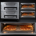 Thumbnail image #4 for Marsal SD-1048 Stacked Double Deck Gas Pizza Oven with Brick Decks
