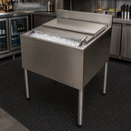 Thumbnail image #5 for BK Resources UB4-21-IBCP48-7 48-Inch Underbar Insulated Ice Bin with 7-Circuit Aluminum Cold Plate, 167 lb Capacity, 4-Inch Backsplash