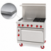 Thumbnail image #4 for American Range 36 Inch Green Flame Gas Range with 24 Inch Left Griddle, 2 Open Burners, and Convection Oven