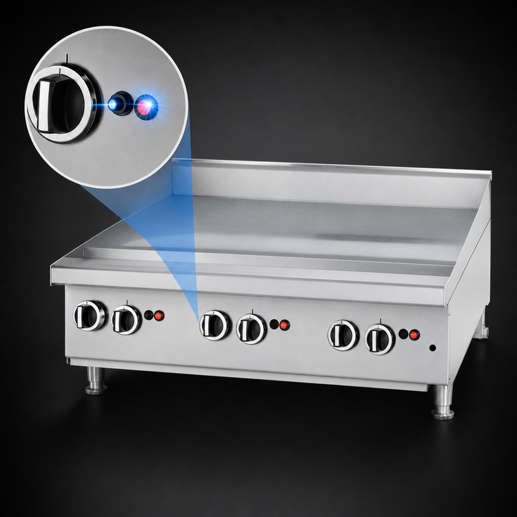 Product image #4 for Garland U.S. Range 36-Inch Heavy-Duty Countertop Gas Griddle with Thermostatic Controls