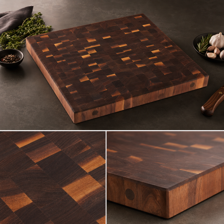 Product image #4 for Boos Block American Black Walnut End Grain Kitchen Countertop, 48 x 25 x 4 Inches