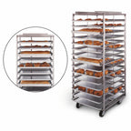Thumbnail image #4 for Doyon Baking Equipment (Middleby) RSROSL-8 Roll-In Oven Rack, Side-Loaded, Stainless Steel, 8-Pan Capacity