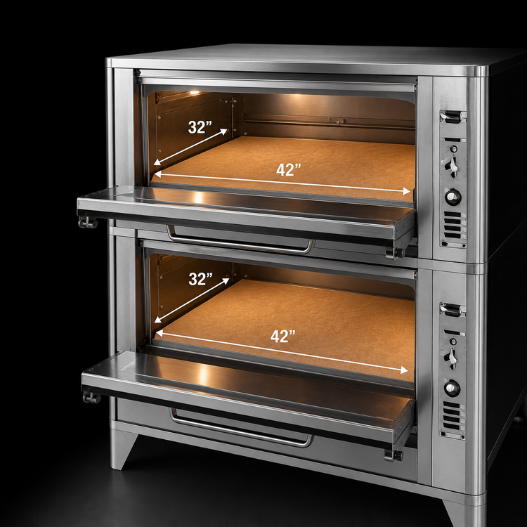 Product image #4 for Blodgett 2-Deck Gas Deck Oven with 42 x 32 Inch Deck Interiors