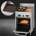 Thumbnail image #4 for Comstock-Castle 24-Inch Wide Commercial Gas Range with 12-Inch Griddle, 12-Inch Char-Broiler, and Space-Saver Oven