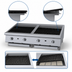 Thumbnail image #4 for Garland GTBG48-AB48 48-Inch Countertop Gas Charbroiler with Ceramic Briquettes and Adjustable Cast Iron Grates