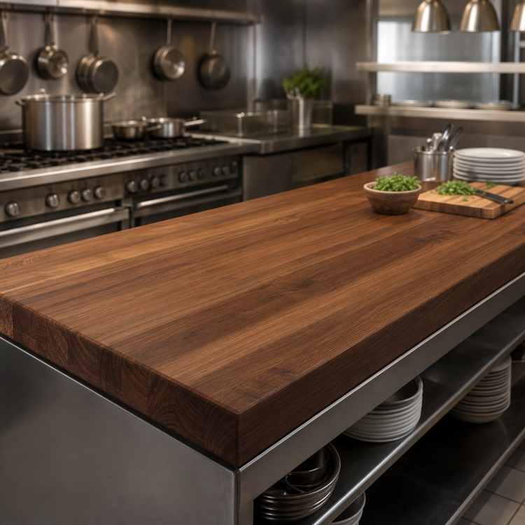 Product image #4 for Boos Block American Black Walnut Edge Grain Kitchen Countertop, 120 x 32 x 3 Inches