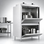 Thumbnail image #4 for Hobart Warewash PW20N-ADV-2 Ventless Front-Loading Pot, Pan & Utensil Washer, 20 Sheet Pan Capacity, Smart Touchscreen, 480V