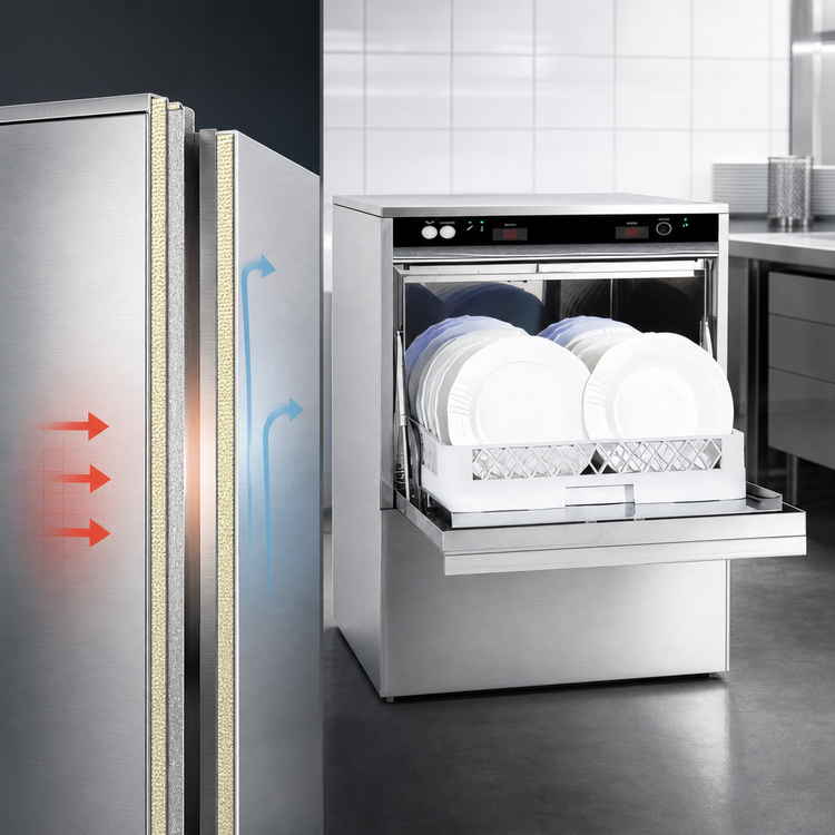 Product image #4 for Jet-Tech F-18DP High-Temp Undercounter Dishwasher with Built-In Booster