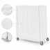 Thumbnail image #4 for Metro Queen Mary & Banquet Cart Cover, 60 x 24 x 62 Inch, White Waterproof Vinyl-Nylon Coated