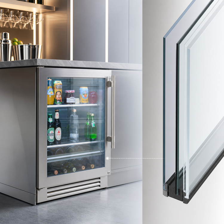 Product image #4 for True Residential 24-Inch Undercounter Beverage Center Refrigerator, One Section, Self-Contained, Glass Door