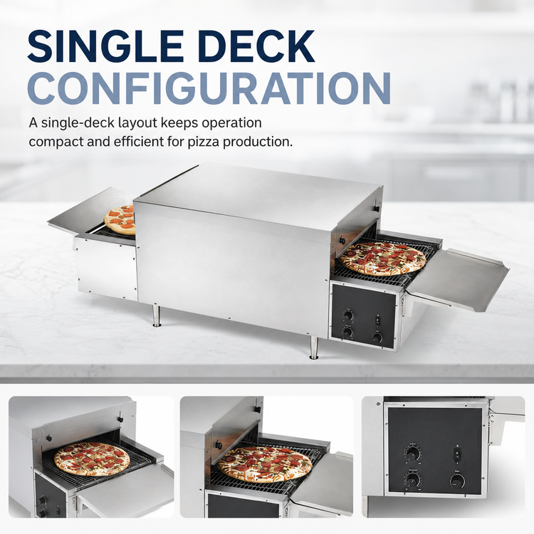 Product image #4 for Vollrath PO4-22014R-L 68-Inch Countertop Single Deck Electric Conveyor Pizza Oven