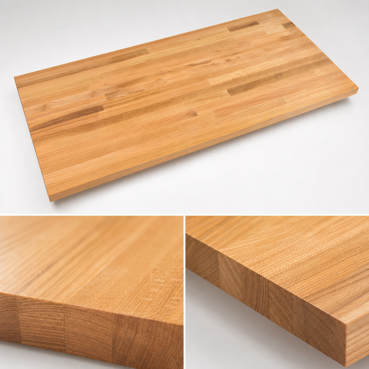 Product image #4 for John Boos Appalachian Red Oak Blended Rails Edge Grain Island Countertop, 132 x 42 x 1-1/2 Inch Thick, Varnique Finish