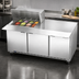 Thumbnail image #5 for Beverage-Air SPE72HC-12M 72-Inch Three-Section Mega Top Sandwich Prep Table with 12-Pan Opening