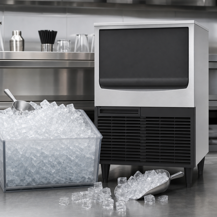 Product image #4 for Hoshizaki KM-116BAJ Cube-Style Air-Cooled Ice Machine With 53 lb Built-In Bin