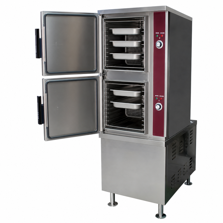 Product image #4 for Southbend Steam ECX-2S Electric 2-Compartment Convection Steamer with 24-Inch Cabinet Base