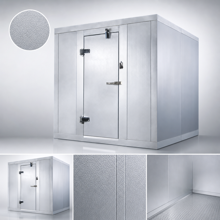 Product image #4 for AmeriKooler Indoor Quick Ship Walk-In Freezer with Aluminum Floor and Remote R-448A Refrigeration