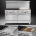 Thumbnail image #4 for Southbend Ultimate 60-Inch Gas Restaurant Range with 2 Standard Ovens, 5 Burners and 24-Inch Griddle