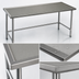 Thumbnail image #4 for Eagle Spec-Master Marine Series Stainless Steel Work Table, 144 x 24 Inch, 14-Gauge Top