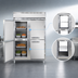 Thumbnail image #4 for Continental Refrigerator Designer Line DL2W-SA-PT-HD Two-Section Pass-Thru Heated Holding Cabinet